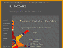 Tablet Screenshot of beji-mozaike.com